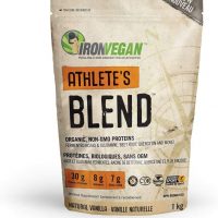 Ironvegan Athlete vanilla protein powder