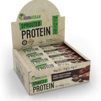 Iron Vegan Sprouted Protein Bars Box | Double Chocolate Brownie Flavour